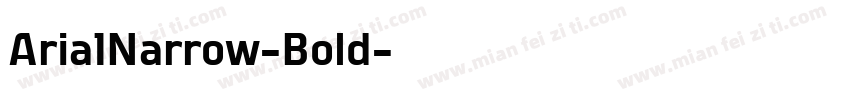 Aria1Narrow-Bold字体转换