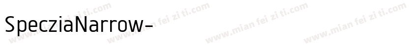 SpecziaNarrow字体转换