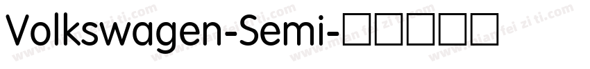 Volkswagen-Semi字体转换