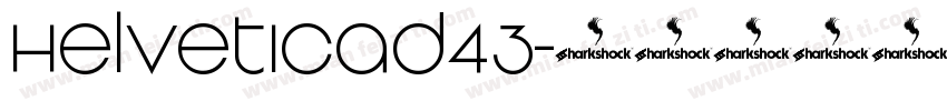 Helveticad43字体转换