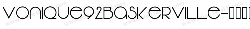Vonique92Baskerville字体转换