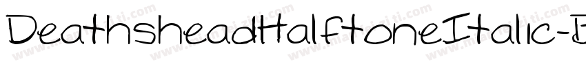 DeathsheadHalftoneItalic-BWWad字体转换