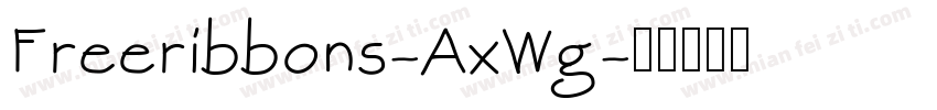 Freeribbons-AxWg字体转换