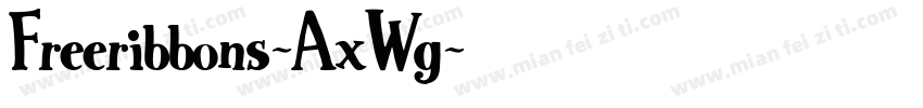 Freeribbons-AxWg字体转换