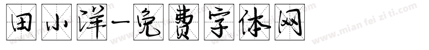 田小洋字体转换