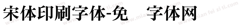 宋体印刷字体字体转换
