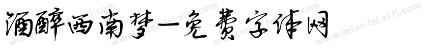 酒醉西南梦字体转换