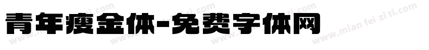 青年瘦金体字体转换