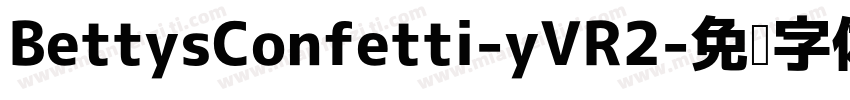 BettysConfetti-yVR2字体转换