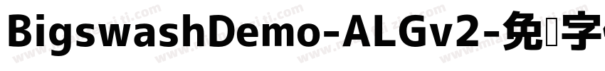 BigswashDemo-ALGv2字体转换