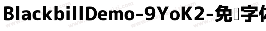BlackbillDemo-9YoK2字体转换
