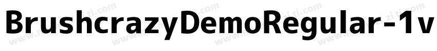 BrushcrazyDemoRegular-1vm2字体转换