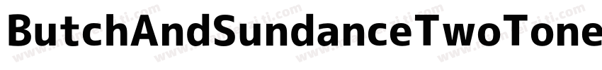 ButchAndSundanceTwoToneItal-9jd2字体转换