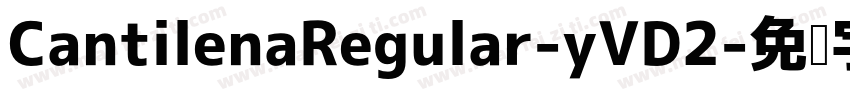 CantilenaRegular-yVD2字体转换