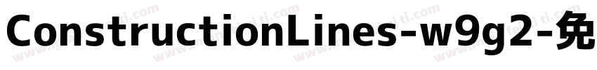 ConstructionLines-w9g2字体转换