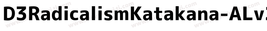 D3RadicalismKatakana-ALv2字体转换