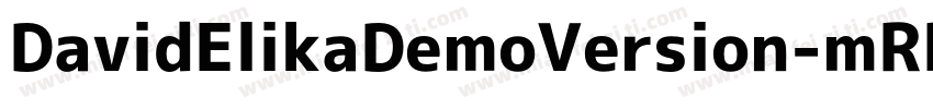 DavidElikaDemoVersion-mRP2字体转换