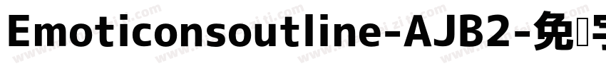 Emoticonsoutline-AJB2字体转换
