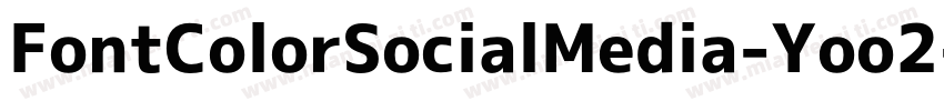 FontColorSocialMedia-Yoo2字体转换