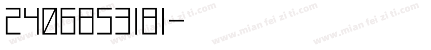 2406853181字体转换