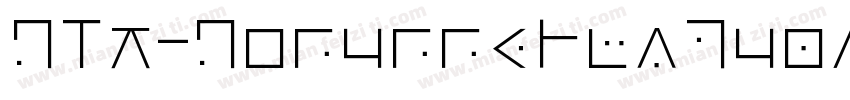GLT-GonunneHwSquare字体转换