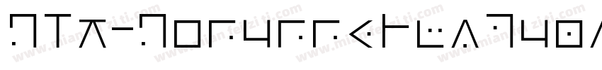 GLT-GonunneHwSquare字体转换