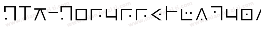 GLT-GonunneHwSquare字体转换