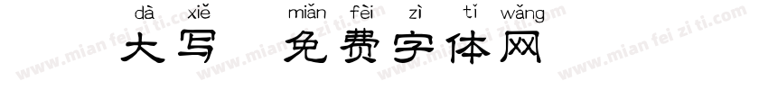 拼音大写字体转换