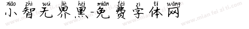 小智无界黑字体转换