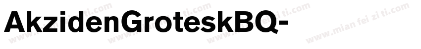 AkzidenGroteskBQ字体转换
