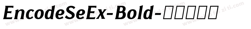 EncodeSeEx-Bold字体转换