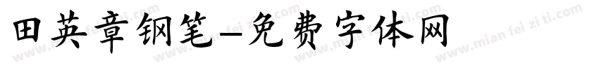 田英章钢笔字体转换
