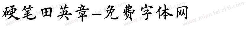 硬笔田英章字体转换