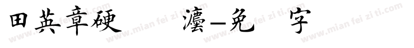 田英章硬笔书法字体转换