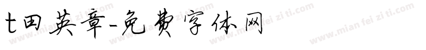 t田英章字体转换