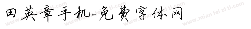 田英章手机字体转换