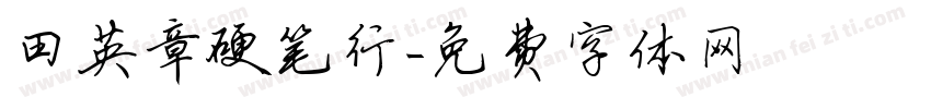 田英章硬笔行字体转换