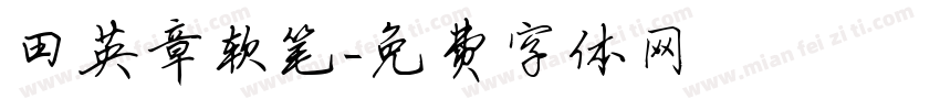 田英章软笔字体转换