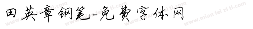 田英章钢笔字体转换