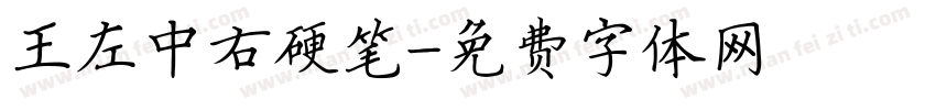 王左中右硬笔字体转换