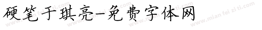硬笔于琪亮字体转换