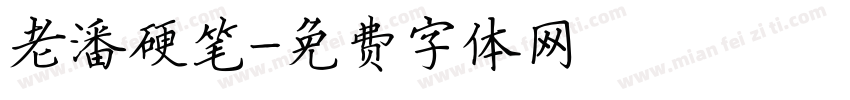 老潘硬笔字体转换