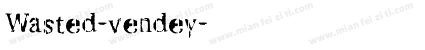 Wasted-vendey字体转换