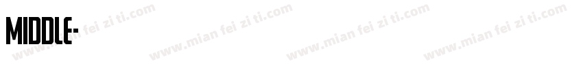 middle字体转换