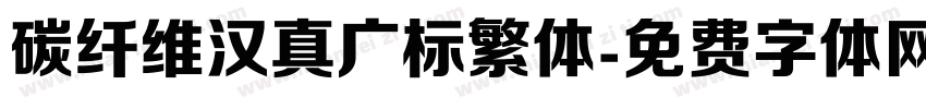 碳纤维汉真广标繁体字体转换