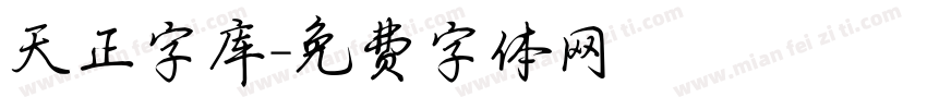 天正字库字体转换