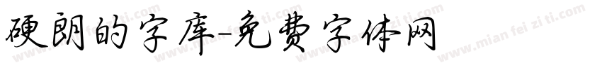 硬朗的字库字体转换