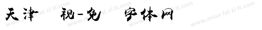 天津卫视字体转换