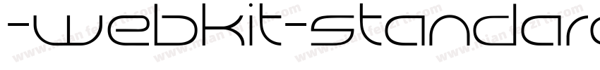 -webkit-standard字体转换