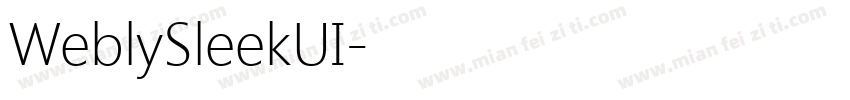 WeblySleekUI字体转换